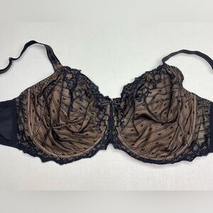 Chantelle BLK/TAN Unlined Underwire, 34I *P1078